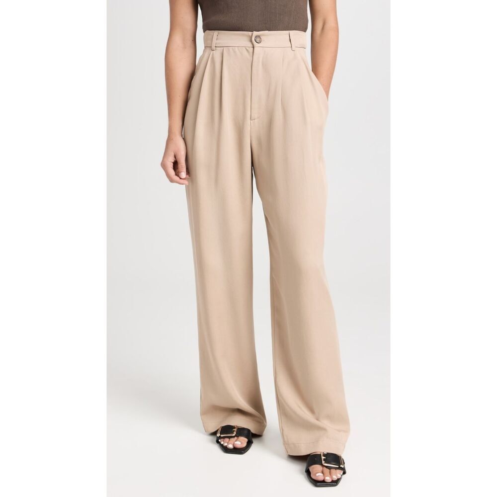 NWT Reformation Mason Trouser Pant Khaki Size 4